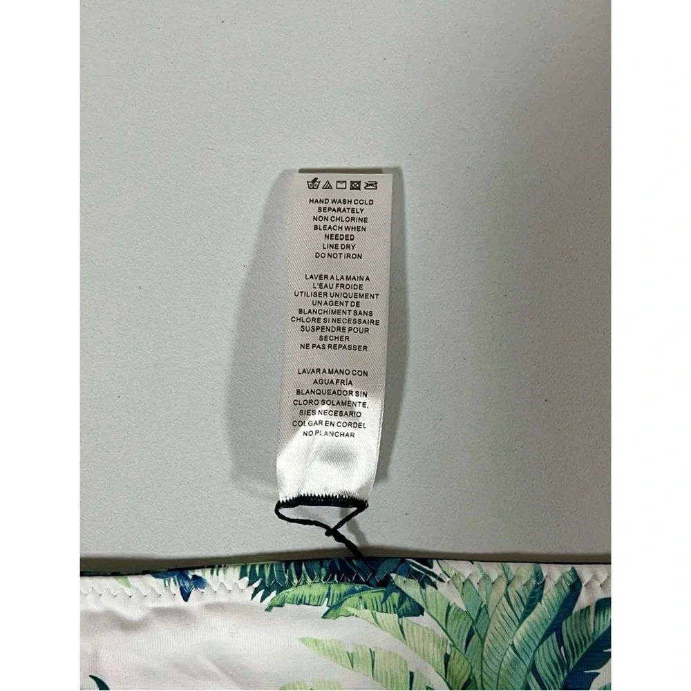 Tommy Bahama White Navy Blue Palm Tree Reversible Bikini Bottoms Size S 💙🌴✨ - Picture 8 of 8